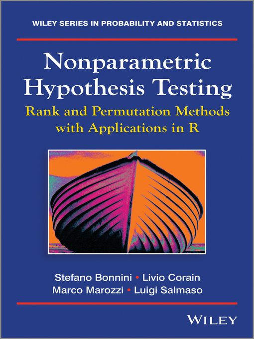 Title details for Nonparametric Hypothesis Testing by Stefano Bonnini - Available